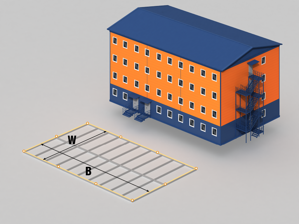 Монтаж на ленточный фундамент.